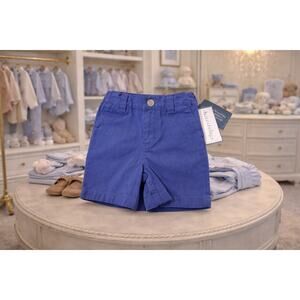 Kitestrings by Hartstrings Blue Woven Shorts Baby Boys Size 12M NWT Play Fun